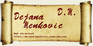 Dejana Menković vizit kartica